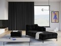 Sezlong living dreapta 1 loc, Mamaia, Micadoni Home, BL, 185x102x75 cm, catifea, negru