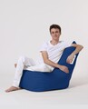 Fotoliu puf, Bean Bag Ferndale, Diamond, 60 x 90 cm, poliester impermeabil, albastru