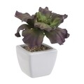 Planta decorativa InArt, 7x7x16 cm, plastic, verde/mov