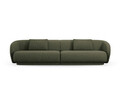 Canapea 4 locuri, Camden, Cosmopolitan Design, 304x102x72 cm, tesatura chenille, verde