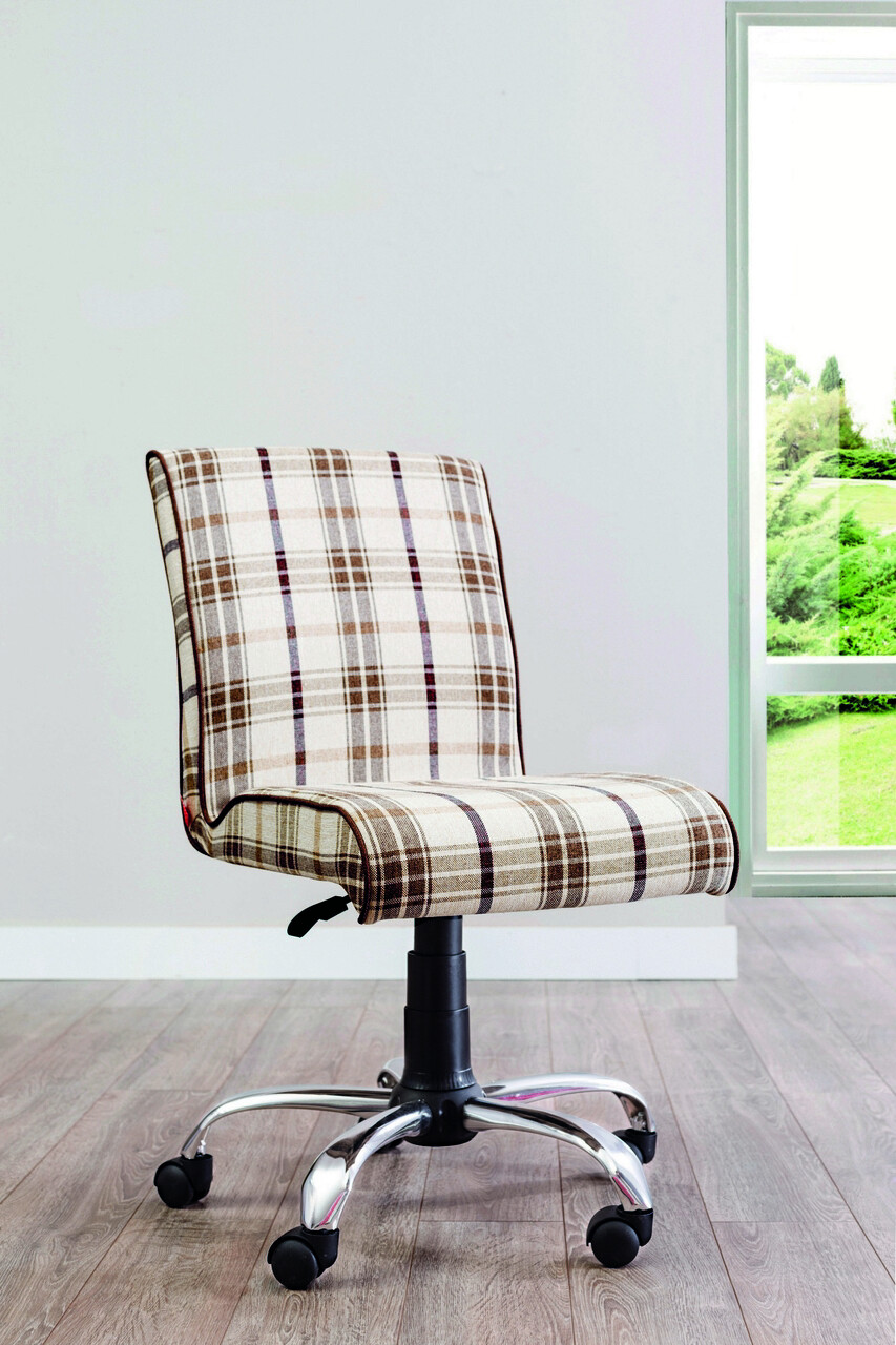 Scaun, Çilek, Plaid Soft Chair, 58x92x60 Cm, Multicolor