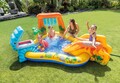 Piscina gonflabila pentru copii Intex Dinosaur Play Center 249x191x109 cm, neopren, multicolor