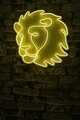 Decoratiune luminoasa LED, Lion,  Benzi flexibile de neon, DC 12 V, Galben