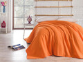 Cuvertura pique dubla Super King (EU) (IT), Orange, Bella Carine by Esil Home, Bumbac