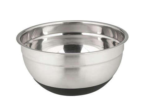 Bol cu baza antiderapanta, Wenko, Aru, 1.7 L, 20 x 20 x 10 cm, inox/silicon