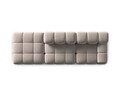 Canapea modulara 4 locuri, Bellis, Micadoni Home, BL, 282x94x63 cm, catifea, bej