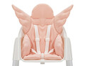 Perna universala copii Baby Pad, Angel Wings, 60x63x5 cm, Bumbac, Roz pudra