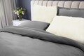 Lenjerie de pat, 2 persoane, 100% Bambus, 6 piese, 200x220 cm, Grey/Ivory