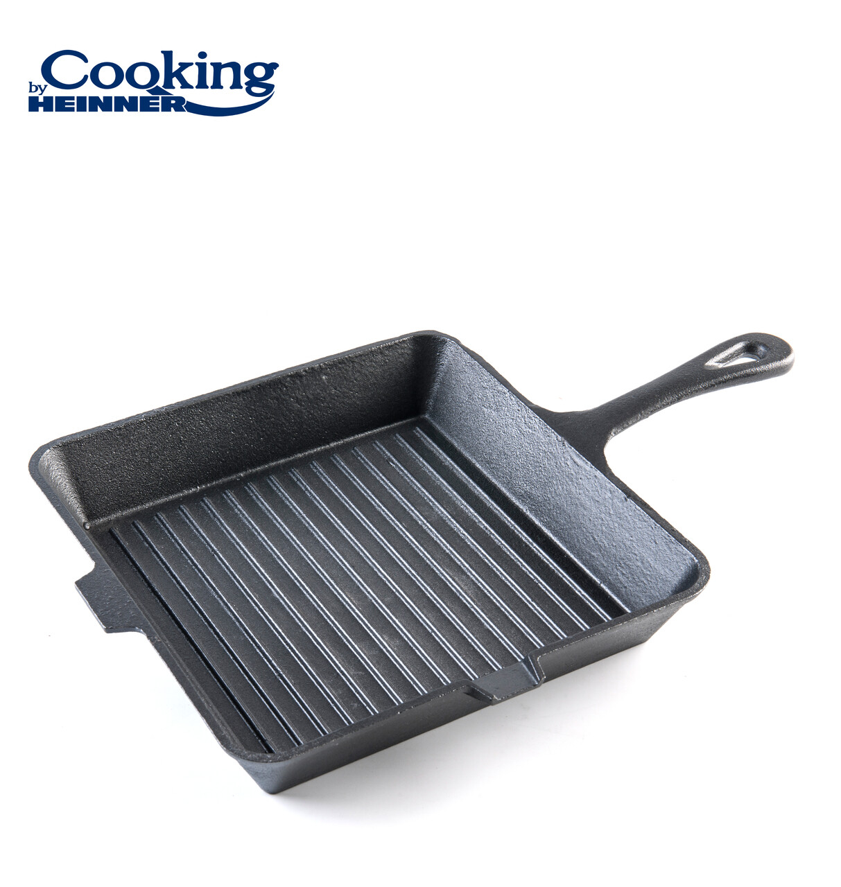 Tigaie grill Cooking by Heinner, 25x25x4.7 cm, fonta, gri - 2 | YEO