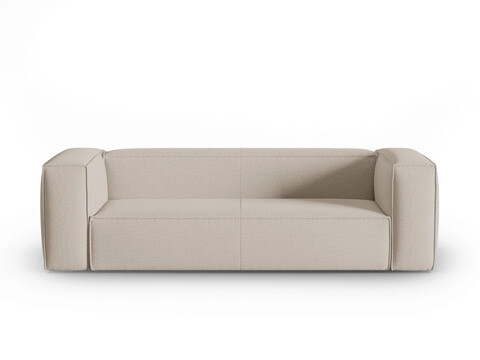 Canapea 4 locuri, Mackay, Cosmopolitan Design, 230x94x73 cm, catifea tricotata, bej