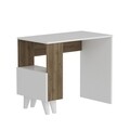 Birou Paris, Maison in Design, 90 x 50 x 75 cm, PAL, alb/walnut