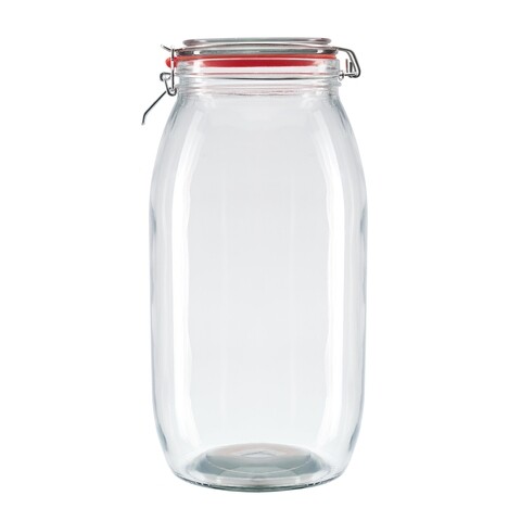 Borcan din sticla pentru depozitare, Vanora, 5L, transparent