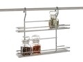 Polita depozitare condimente, Variella Double, Banquet, 37x9x37 cm, inox