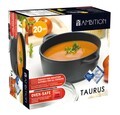 Oala cu capac Taurus, Ambition, 20 cm, 2.3 L, aluminiu turnat, invelis teflon