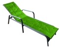 Perna sezlong Alcam, Midsummer, 195x50x3 cm, material impermeabil, Verde