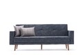 Canapea extensibila Dublin, Balcab Home, 3 locuri, 214x75x90 cm, lemn, albastru