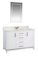 Set mobilier de baie (2 piese), Jussara, Ontario 48, Alb