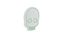 Decoratiune luminoasa LED, Skull, Benzi flexibile de neon, DC 12 V, Verde