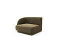 Modul canapea stanga 1 loc, Miley, Micadoni Home, BL, 92x85x74 cm, catifea, verde