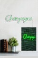 Decoratiune luminoasa LED, Champagne, Benzi flexibile de neon, DC 12 V, Verde