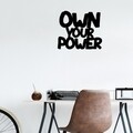 Decoratiune de perete, Own Your Power, Tanelorn, 53x46 cm, metal