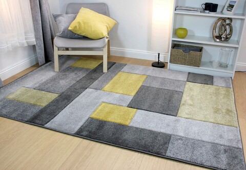 Covor Cosmos Ochre, Flair Rugs, 200x290 cm, polipropilena, ocru