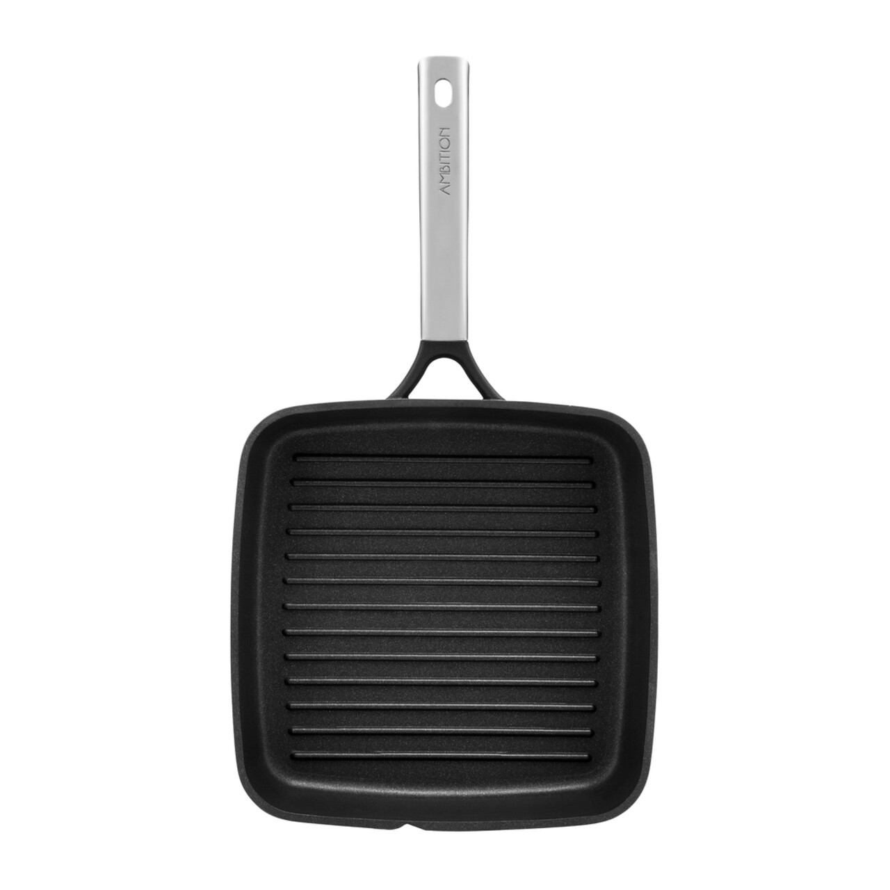 Tigaie grill Taurus, Ambition, 26x26 cm, aluminiu turnat, invelis Teflon Platinum