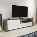 Comoda TV, Retricy, Piedmont, 160x36.8x46 cm, PAL, Wenge/Alb