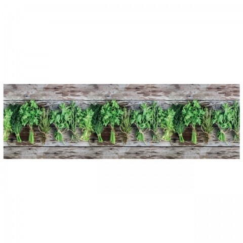 Covor rezistent Webtappeti Aromatica 58 x 115 cm, maro/verde