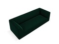 Canapea 3 locuri, Ruby, Micadoni Home, BL, 232x93x69 cm, catifea, verde bottle