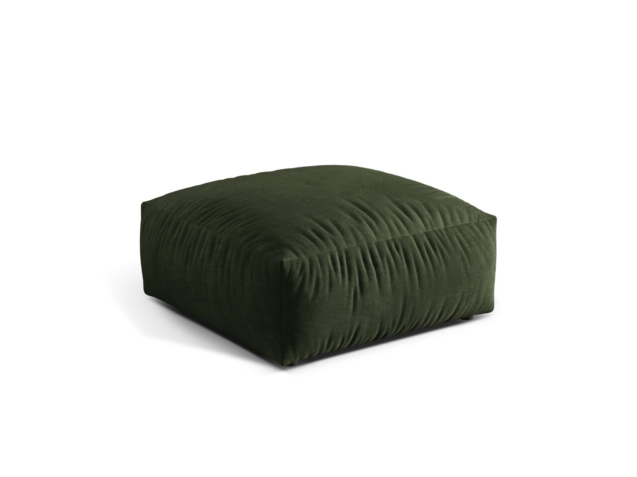 Taburet modular, Martina-120, Micadoni Home, 106x106x44 cm, catifea, verde - 2 | YEO