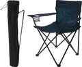 Scaun pliabil pentru camping, metal/poliester, petrol