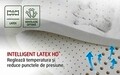 Saltea Ortopedica Ice Touch Memo Latex 90×200 cm, 7 zone, memory foam, latex, medie/ferma, anatomica, ergonomica