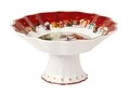 Bol cu picior, Villeroy & Boch, Toy's Fantasy Footed Bowl, 14.5 cm, portelan premium, pictat manual