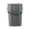 Cos de gunoi pentru colectare selectiva Albula, Rotho, 25 L, plastic, antracit