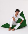 Fotoliu puf, Bean Bag Ferndale, Pyramid Bed, 145 cm, poliester impermeabil, verde