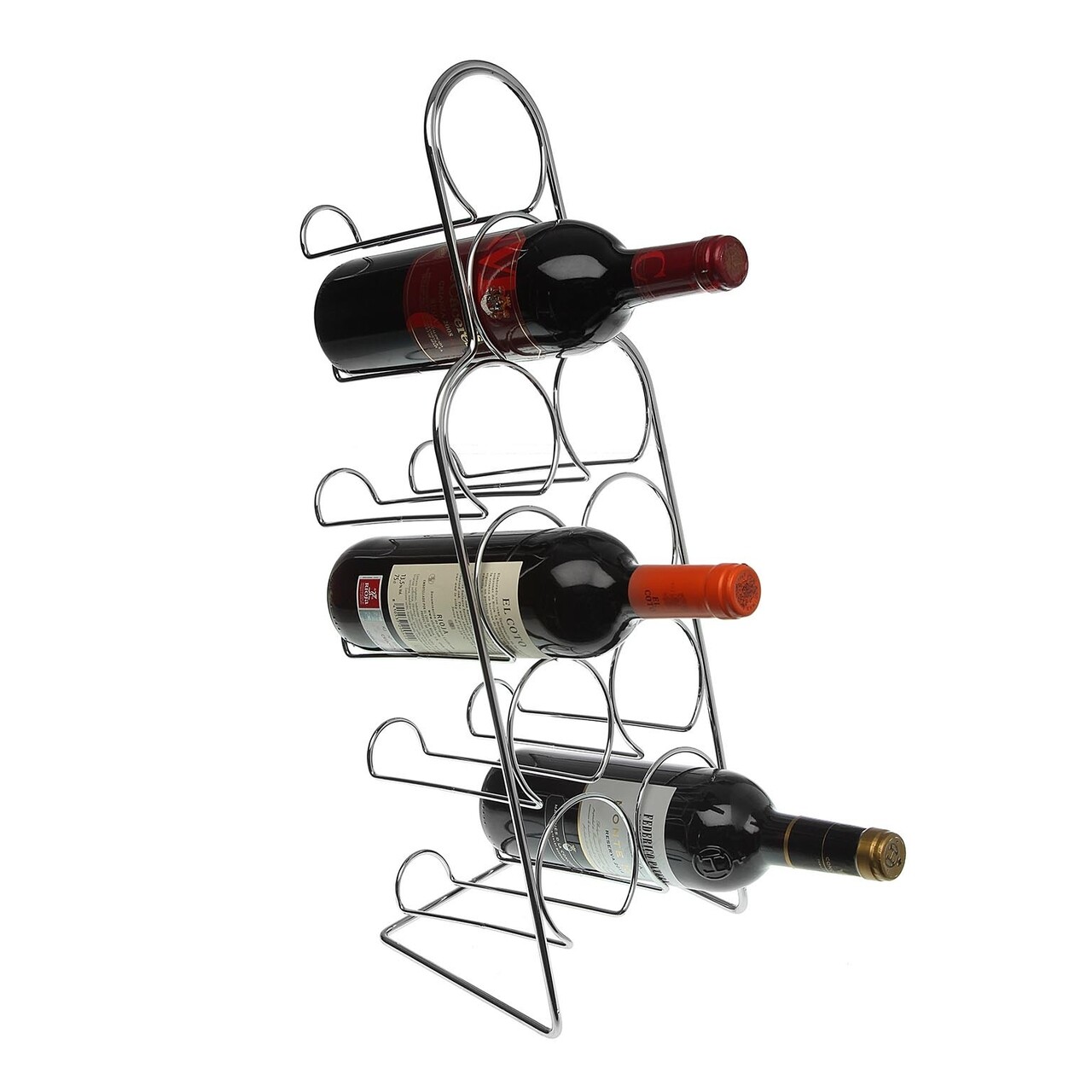 Suport Pentru Sticla De Vin Aguilar, Versa, 18.5 X 18.5 X 54.5 Cm, Otel