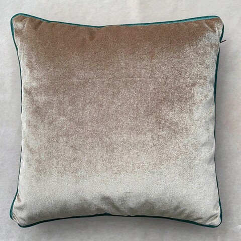 Husa de perna, Mink Velvet Pillow Cover, 43x43 cm, Polipropilena, Nurca / Crema