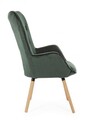 Scaun Juliet, Bizzotto, 68 x 76 x 105 cm, lemn de fag/catifea, verde inchis