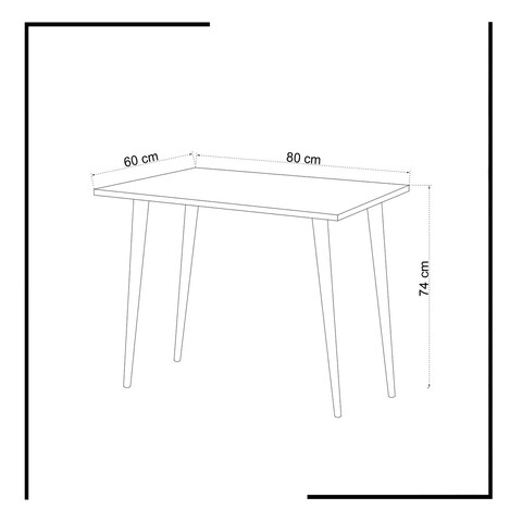 Birou, Mod Design, Lery, 80x74x60 cm, Alb