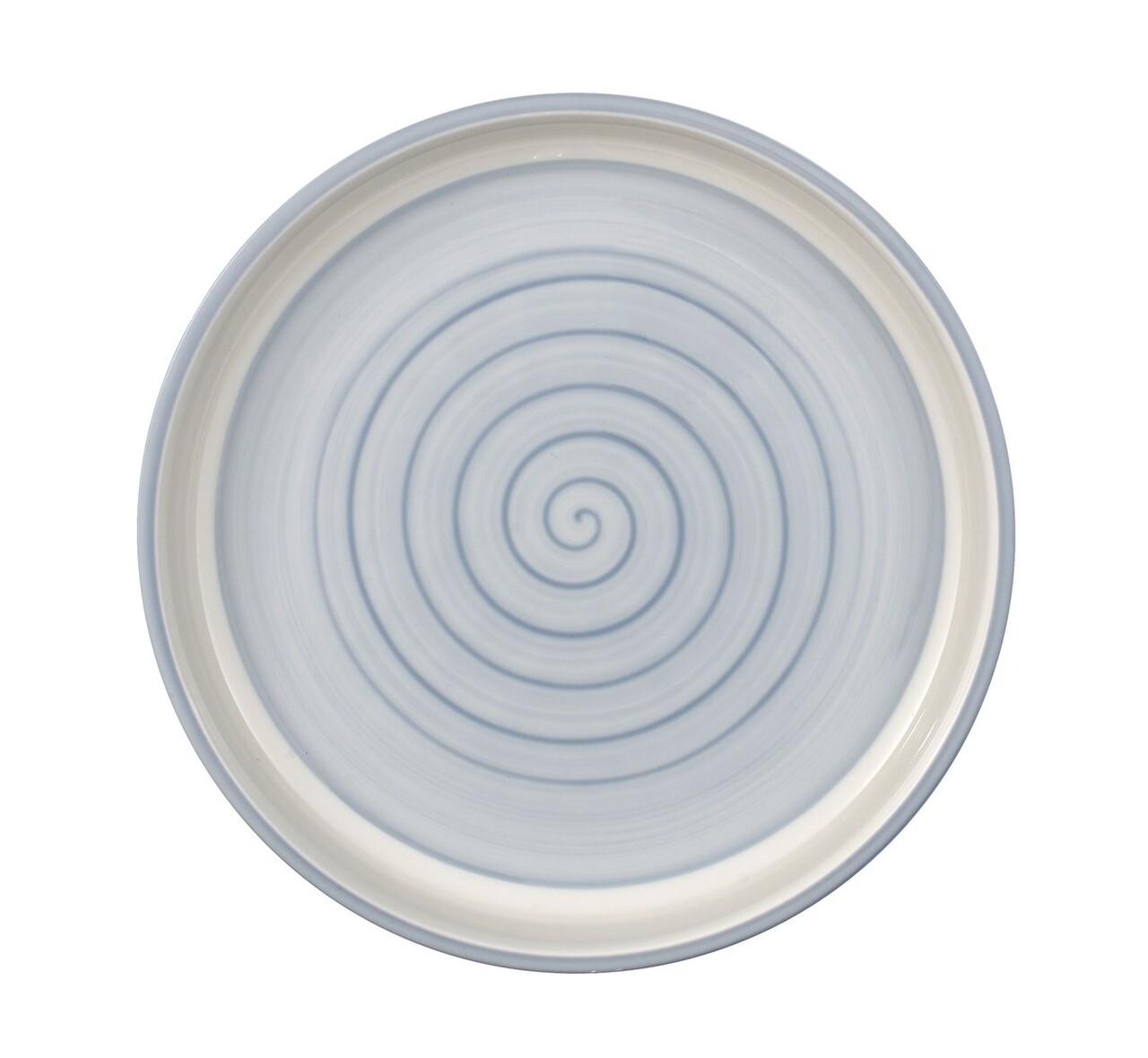 Platou pentru servire, Villeroy &amp; Boch, Clever Cooking, Ø 26 cm, portelan premium, pictat manual, albastru