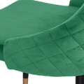 Scaun Logan, Homla, 44x44x92 cm, metal/catifea din poliester, verde