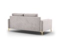 Canapea, Orrino, Mazzini Sofas, 2 locuri, gold legs, 170x94x82 cm, catifea, argintiu