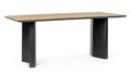 Masa dining Stanwood, Bizzotto, 190 x 90 x 77 cm, MDF/furnir din lemn de frasin