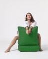 Fotoliu extensibil, Siesta, Ferndale Bean Bag, 55 - 180 cm, poliester impermeabil, verde