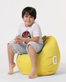 Fotoliu puf pentru copii, Bean Bag, Ferndale, 60x60 cm, poliester impermeabil, galben