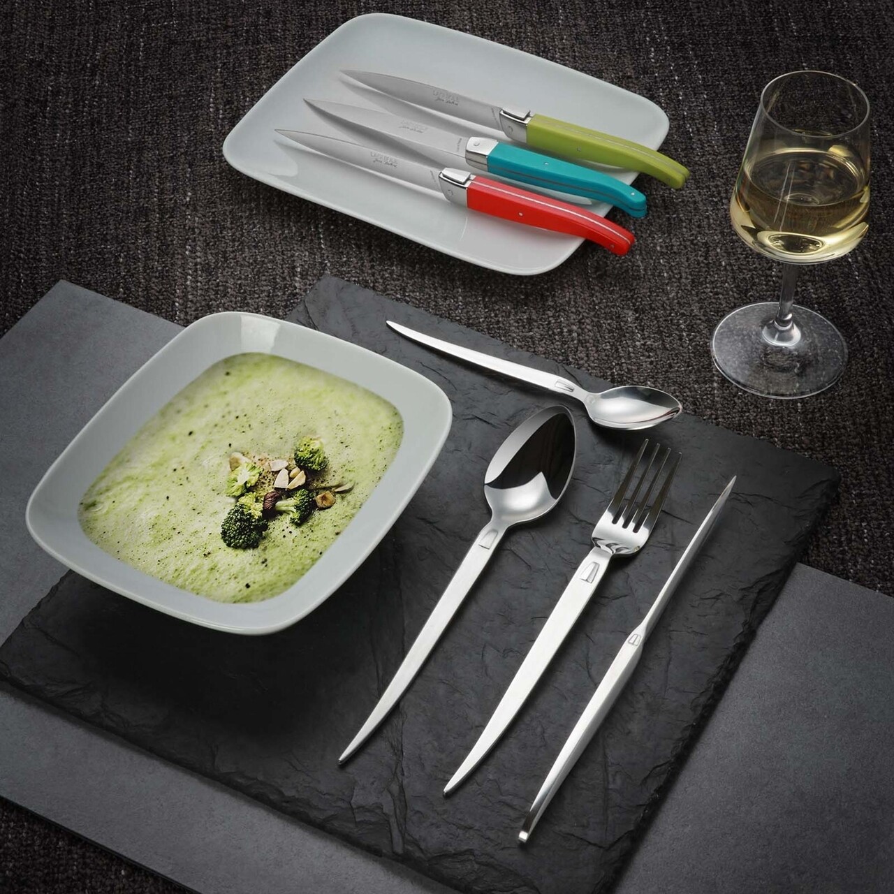 Set Tacamuri 16 Piese Style Up, Jean Dubost, Inox