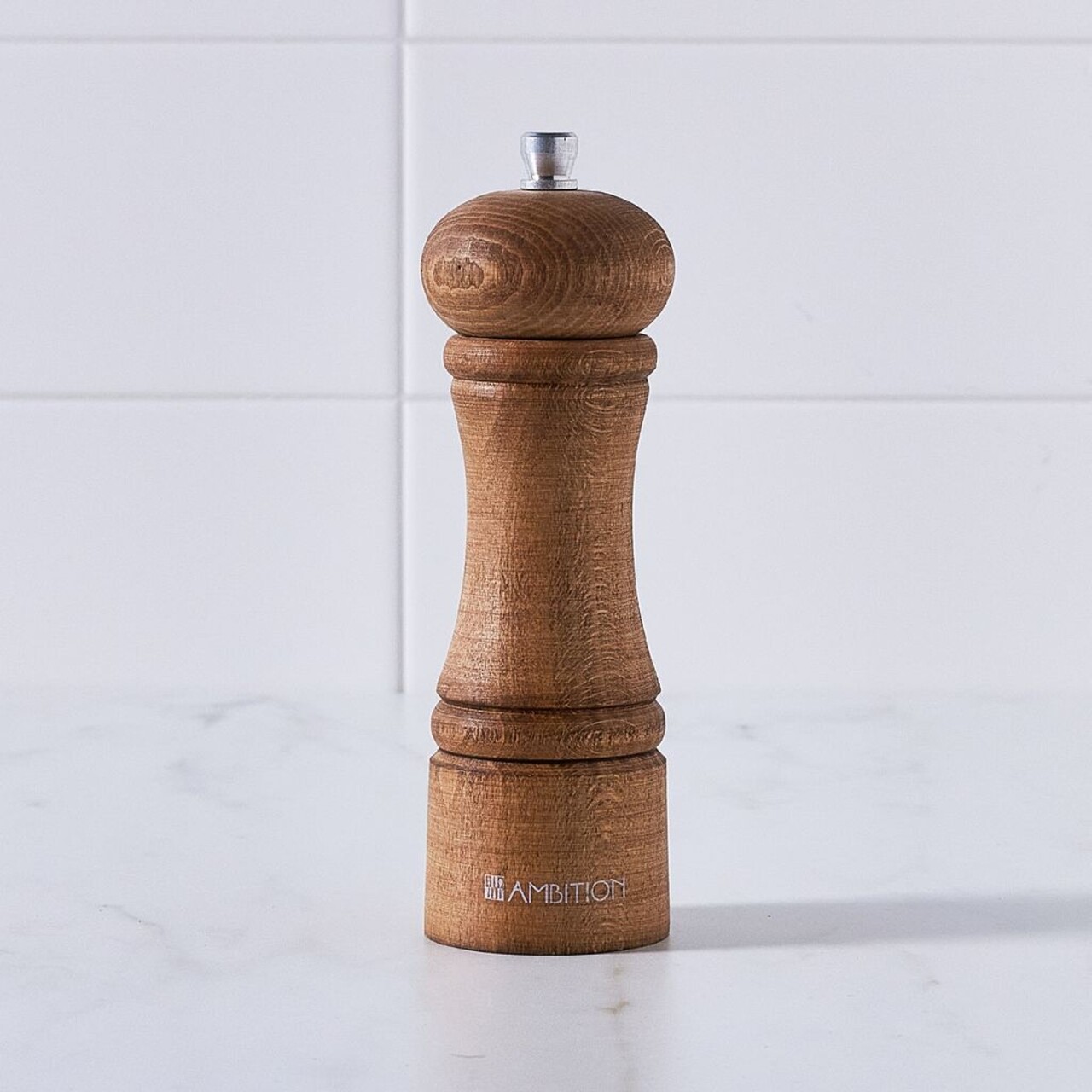 Rasnita piper / sare Chess, Ambition, 18 cm, lemn, natural