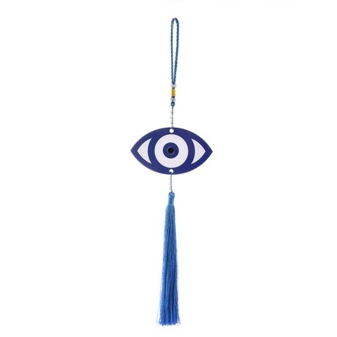 Decoratiune EYE, InArt, 47x13 cm, albastru