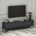 Comoda TV, Inarch, Imaj, 180 x 45.2 x 35 cm, pal melaminat, antracit